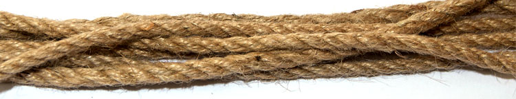 3 ply jute ropes natural ropes manufactured and supplied by James Lever Ltd UK